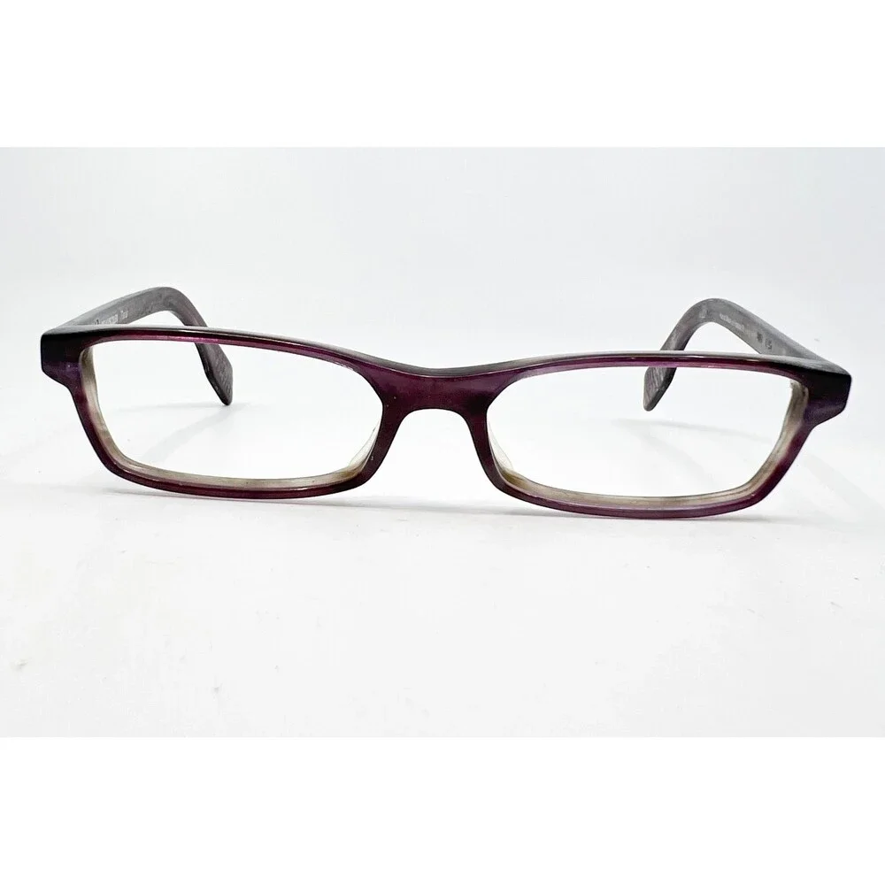 Beausoleil Eyeglasses Frames Womens Purple Rectangle Hand Made In France 50-15